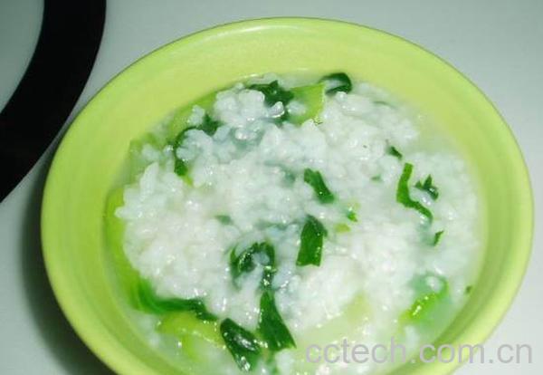 果蔬百科蛋白小白菜粥-0