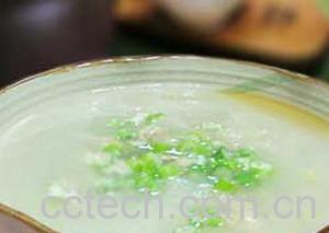 果蔬百科香葱滑鸡粥-0