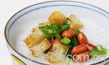 果蔬百科花生鱼蓉粥-0