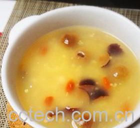 果蔬百科桂圆芝麻小米粥-0