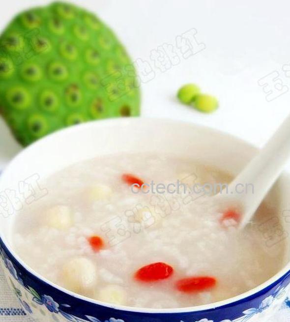 果蔬百科鲜莲子枸杞粥-0