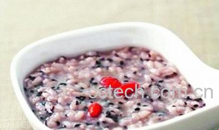 果蔬百科淮山芝麻粥-0