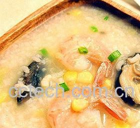 果蔬百科香菇虾仁玉米粥-0