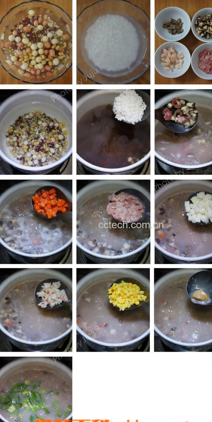 果蔬百科苡米苕实绿豆糯米粥-0