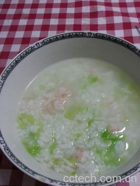 果蔬百科青菜虾仁粥-0