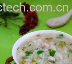 果蔬百科鸡粒青菜绿豆粥-0