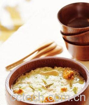 果蔬百科绿茶麻花粥-0