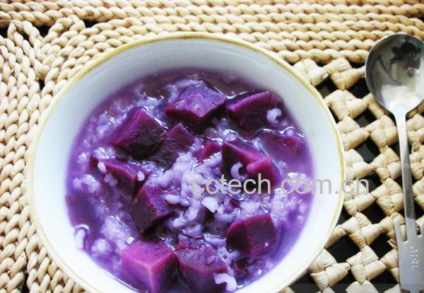 果蔬百科桂花紫薯粥-0