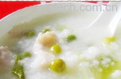 果蔬百科豌豆鸡肉粥-0