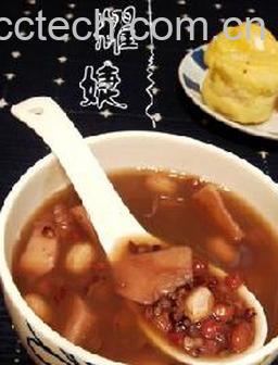 果蔬百科花生紫米红豆粥-0