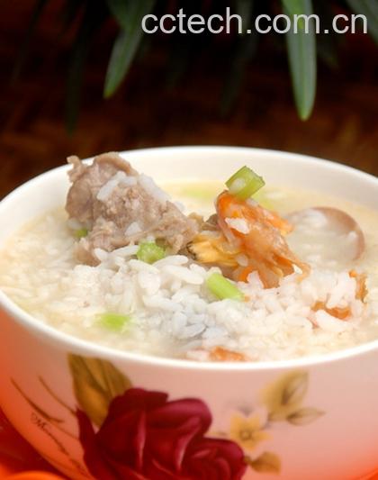 果蔬百科花蛤排骨粥-0