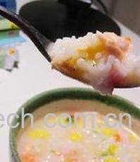 果蔬百科三文鱼蔬菜粥-0