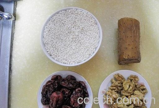 果蔬百科山药红枣糯米粥-0