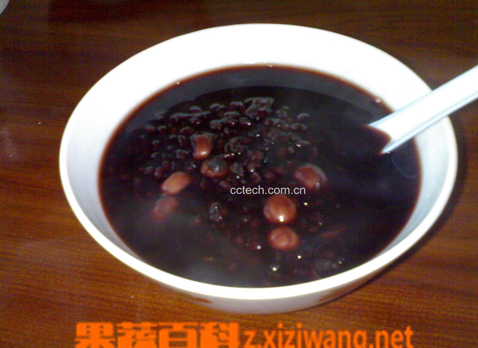 果蔬百科血糯米黑米粥的做法-0