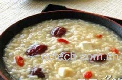 果蔬百科花生杏仁粥的做法-0