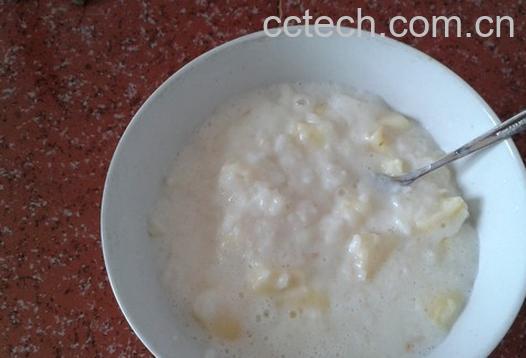 果蔬百科牛奶苹果粥的做法-0