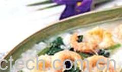 果蔬百科虾仁菠菜粥的做法-0