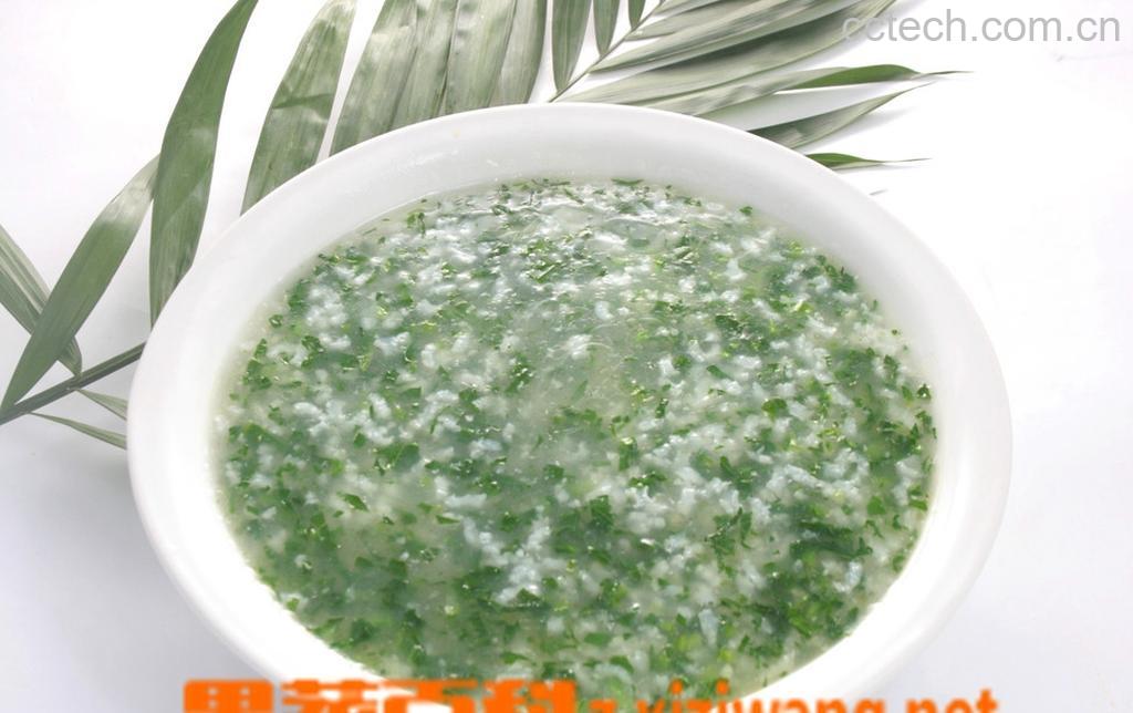 果蔬百科虾米青菜粥-0