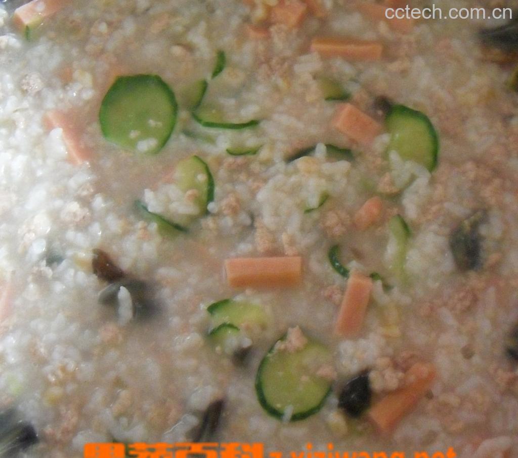 果蔬百科黄瓜瘦肉粥的做法-0
