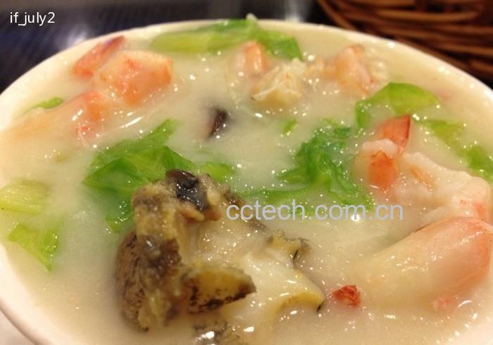 果蔬百科鲜虾干贝粥的做法-0