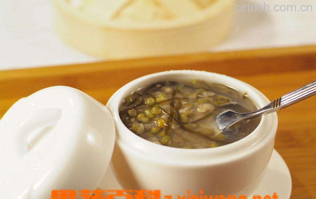 果蔬百科绿豆海带粥的做法-0