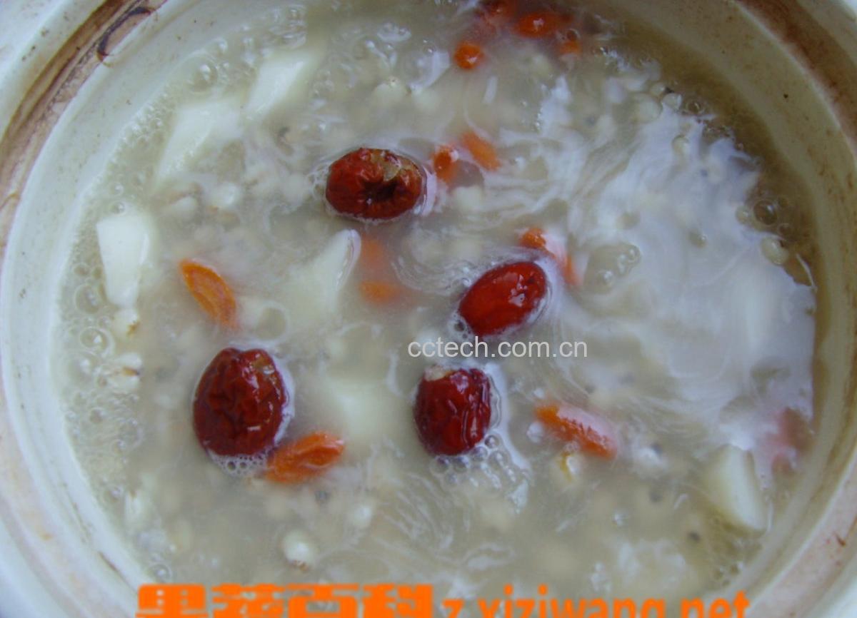 果蔬百科小米山药红枣粥-0