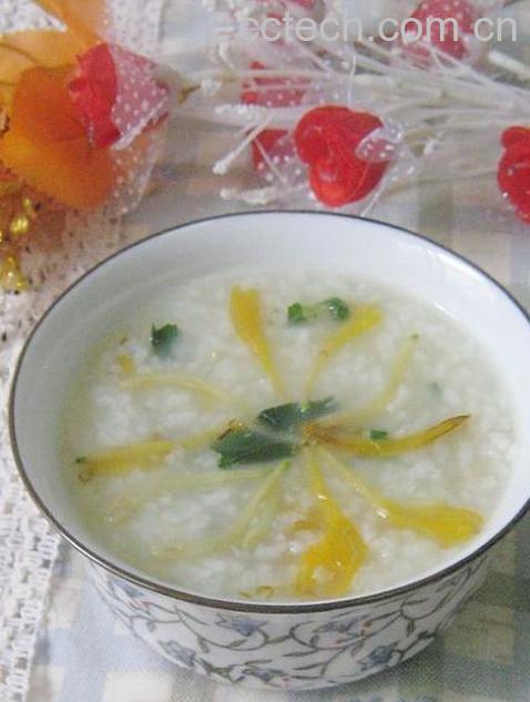 果蔬百科薄荷金银花粥-0