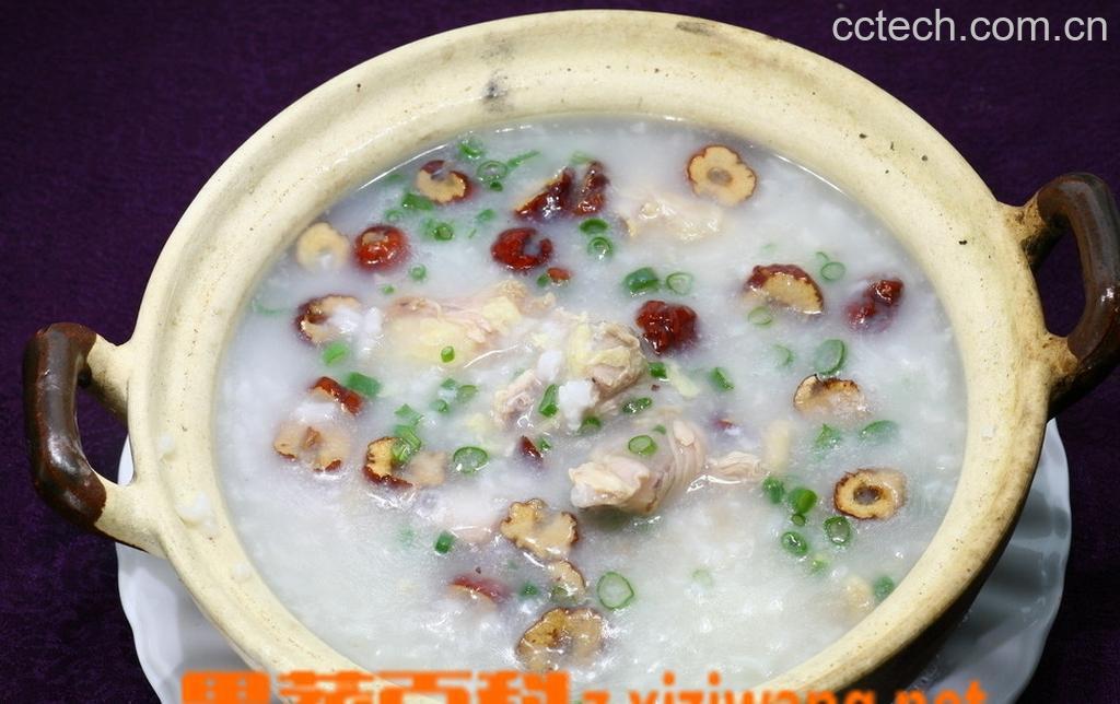 果蔬百科芙蓉鸡粥-0