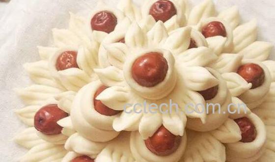 枣花馒头如何做 枣花馒头最好看的做法-1