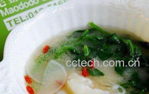 白萝卜菠菜汤的作用与功效-0