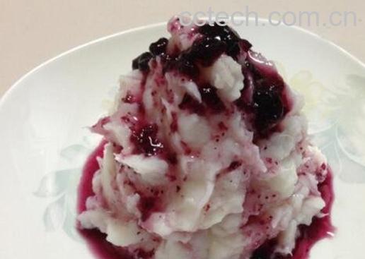 最简单蓝莓山药的做法-0