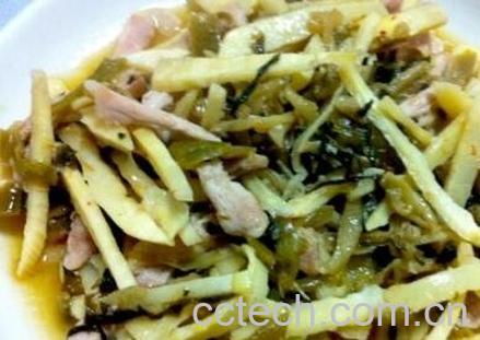 雪菜炒冬笋怎么做好吃-1