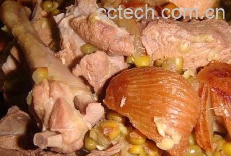 白鸽绿豆汤的功效与做法步骤-0