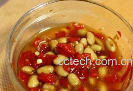 红辣椒黄豆怎么腌制-0