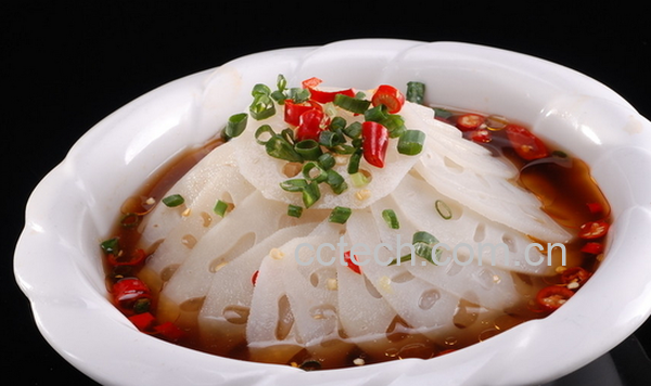 果蔬百科醋拌莲藕的材料和做法步骤-0