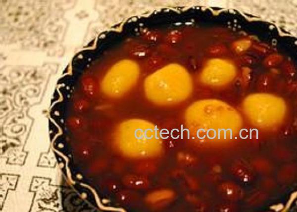 果蔬百科薯圆红豆汤的做法-0