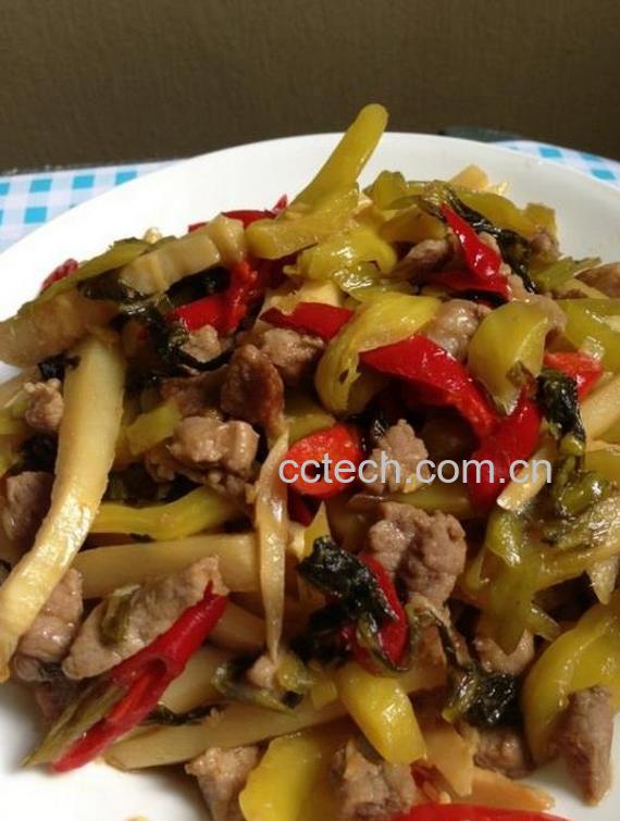 果蔬百科笋干炒肉丝的做法-0