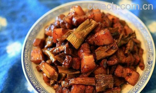 果蔬百科笋干烧肉的做法步骤-0