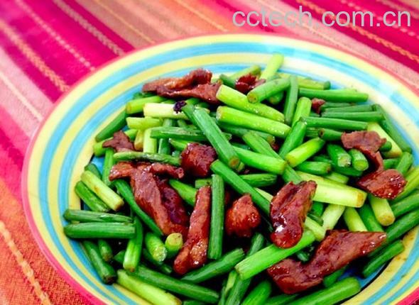 果蔬百科蒜苗炒肉怎么做好吃-0