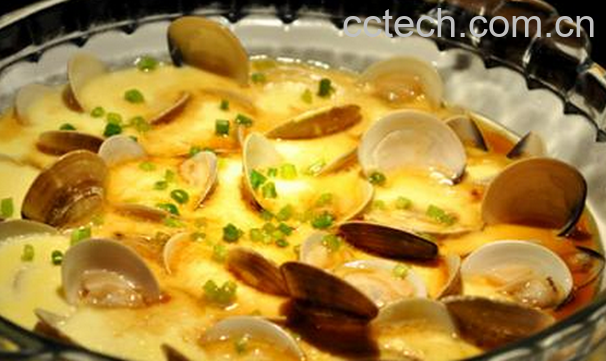 果蔬百科花蛤蒸蛋怎么做-0