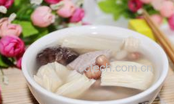 果蔬百科花生冬菇腐竹汤的做法与功效-0