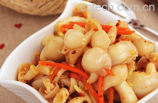 果蔬百科凉拌白玉菇怎么做-0