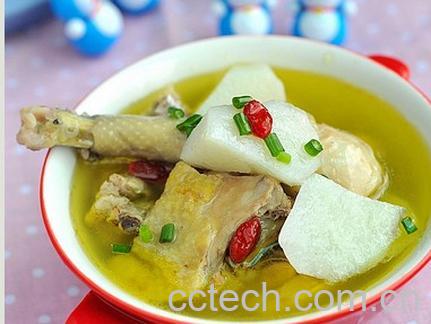 果蔬百科山药炖鸡汤的做法-0