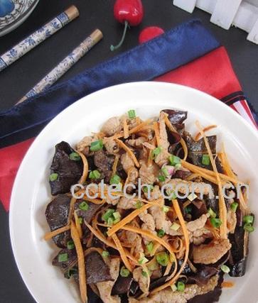 果蔬百科木耳炒肉丝的做法-0