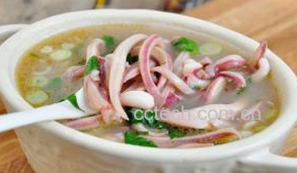 果蔬百科醋辣鱿鱼汤怎么做-0