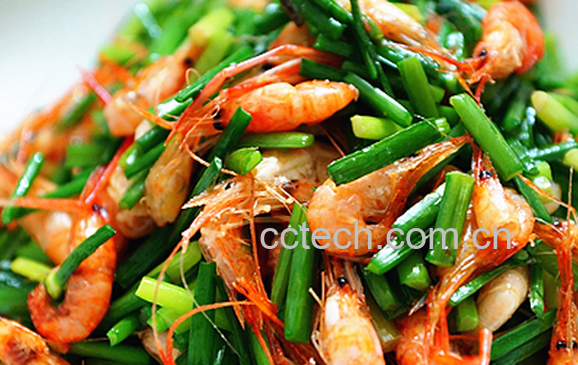 果蔬百科河虾炒韭菜花的做法-0