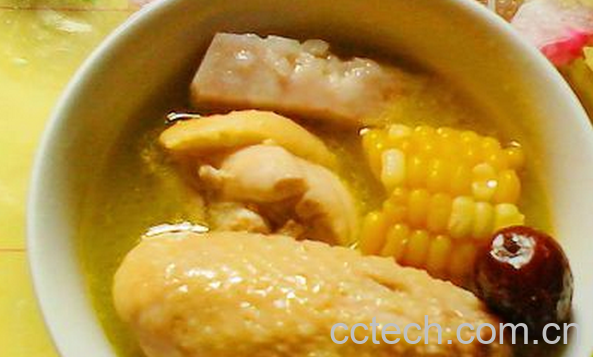 果蔬百科茶树菇鸡汤的做法-0