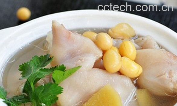 果蔬百科猪蹄炖黄豆的做法-0