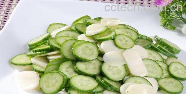 果蔬百科蒜片乳瓜图片 蒜片乳瓜怎么做-0