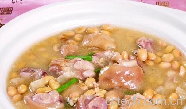 果蔬百科猪蹄黄豆花生汤-0